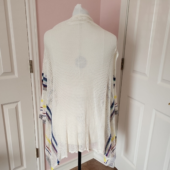 Striped Open Front Cardigan - Picture 3 of 4